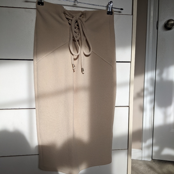 Cream Midi Skirt - Picture 5 of 8